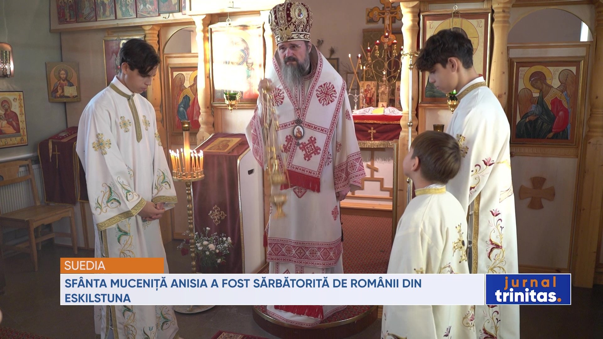 Sărbătoare în Biserica Ortodoxă: Cinstirea Sfintei Anisia în Eskilstuna Astăzi, credincioșii români din Eskilstuna s-au reunit pentru a celebra Sfânta Anisia, muceniță din Thesalonic, într-o ceremonie solemnă oficiată de Preasfințitul Părinte Macarie, Episcopul ortodox român al Europei de Nord