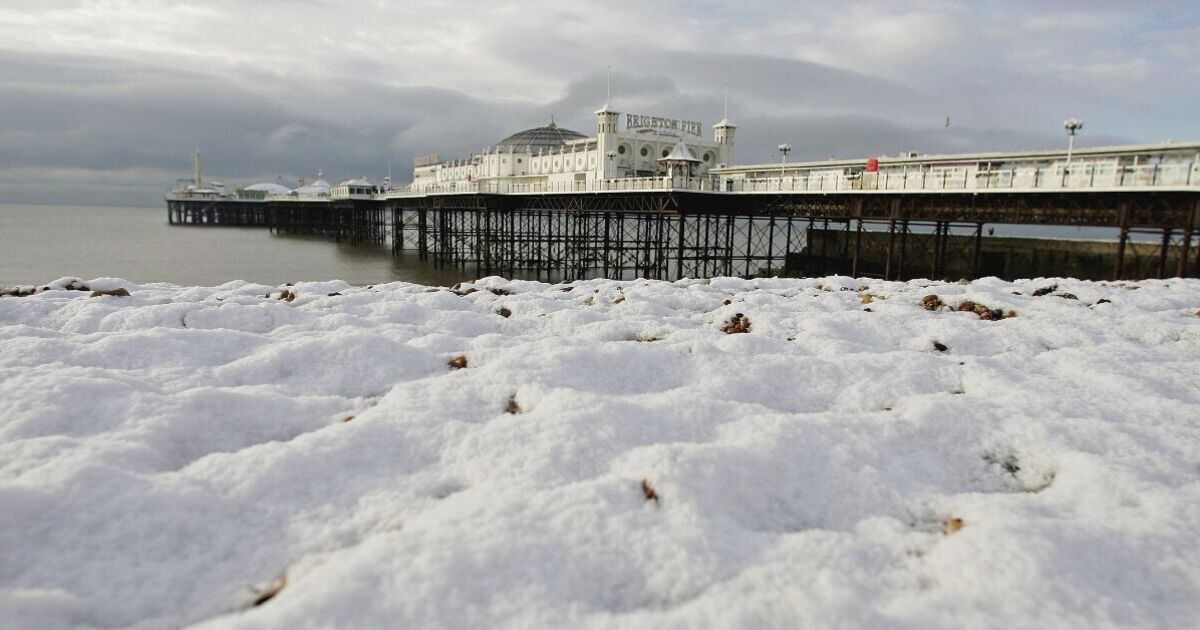 Meteo capricios: ningea până la Brighton, temperaturi de -2°C!