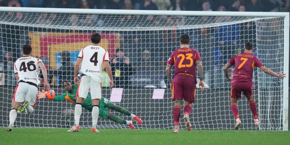 Roma-Milan 1-1: gol di De Winter e rigore di Pellegrini