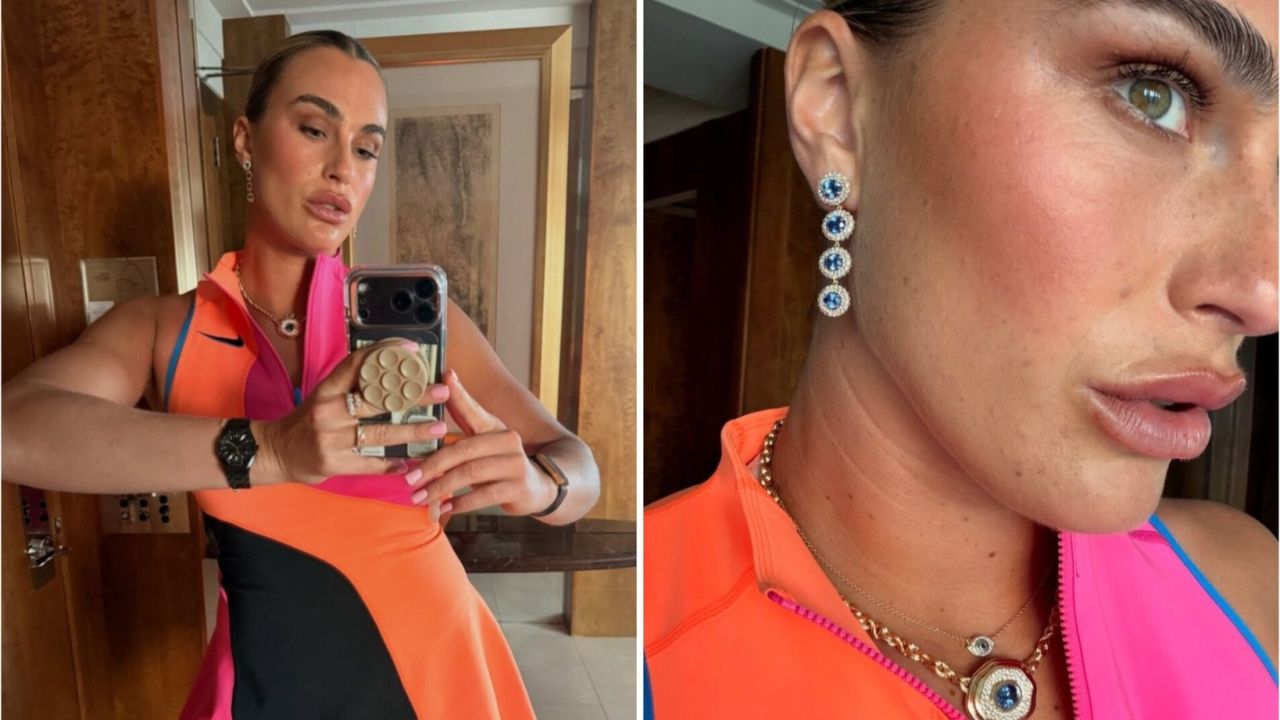 Sabalenka își etalează buzele botoxate la Australian Open