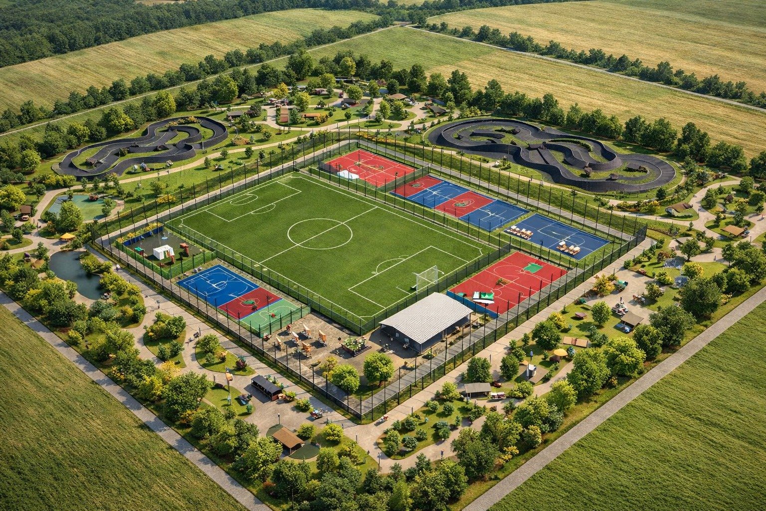 Primăria Corbeanca vizează obținerea unor fonduri europene pentru dezvoltarea unei baze sportive și a unui parc de agrement în satul Ostratu