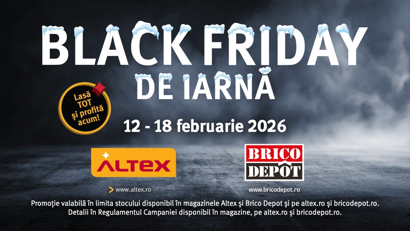 Black Friday de iarnă: Reduceri de până la 50% la Altex, Media Galaxy și Brico Depot!