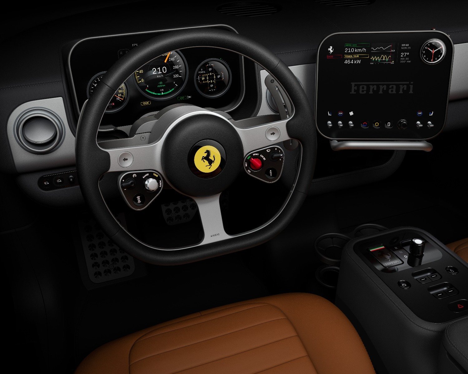 Ferrari intră într-o nouă eră electrică: primele imagini oficiale cu interiorul primului model complet electric, intitulat Luce Ferrari, iconicul constructor italian de automobile de lux și performanță, a făcut un anunț major: primul său model 100% electric, denumit Luce, va fi prezentat integral în luna mai 2026