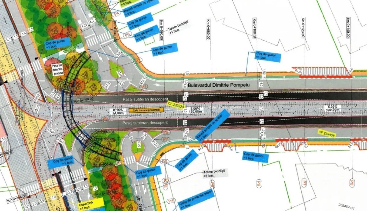 Primăria Municipiului București a lansat recent o consultare a pieței pentru un proiect amplu de modernizare și extindere a bulevardului Dimitrie Pompeiu, care vizează atât lărgirea infrastructurii rutiere, cât și modernizarea tramvaielor și crearea de noi conexiuni rutiere între zonele din nordul capitalei, în încercarea de a reduce aglomerația și de a îmbunătăți mobilitatea urbană