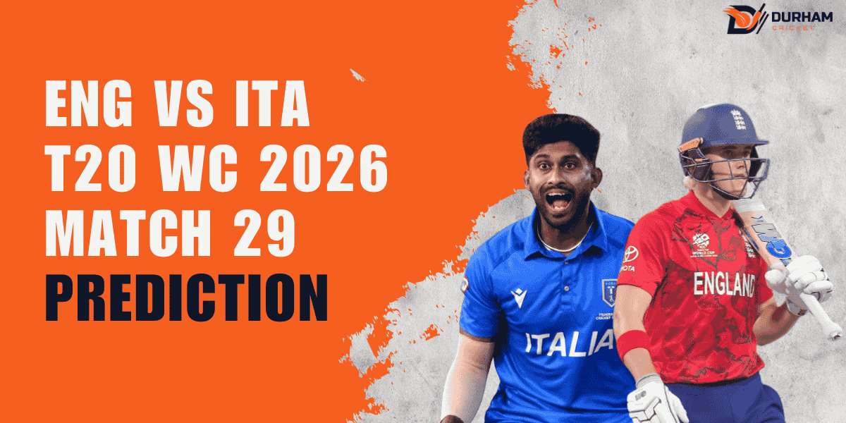 ENG vs ITA T20 WC 2026 Match 29 Odds & Prediction(16 FEB)