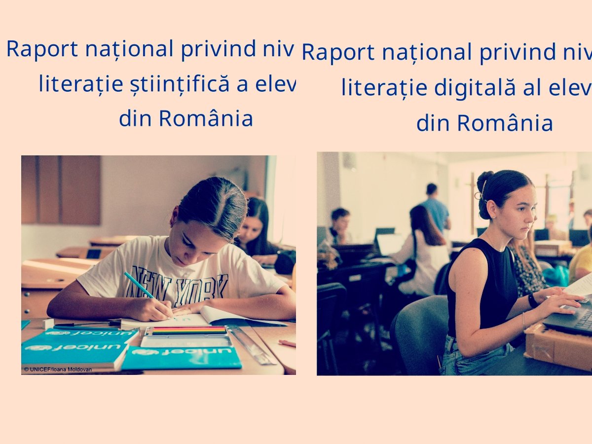 Rapoarte contradictorii despre nivelul de alfabetizare digitală și științifică a elevilor români Două raporturi de amploare, în total peste 270 de pagini, analizează stadiul de învățare în domeniile digital și științific în ceea ce privește elevii din România, însă rezultatele publice devin contradictorii în funcție de momentul prezentării