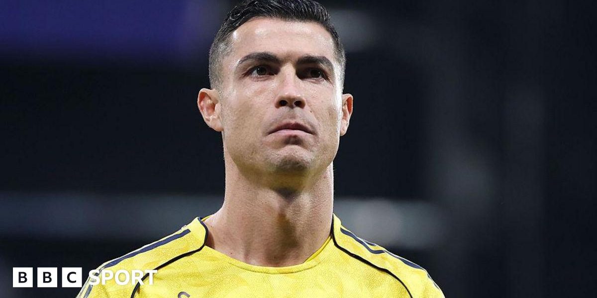 Head-and-shoulders image of Cristiano Ronaldo in a yellow Al-Nassr shirt