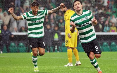 Suárez derruba o Nacional e mantém o Sporting no trilho do título