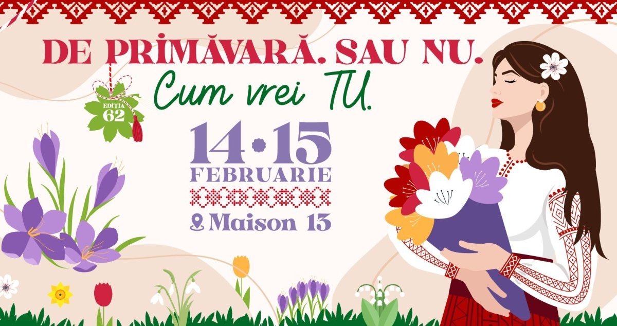 Târgul Bounty Fair, ajuns la cea de-a 62-a ediție, revine în București în acest weekend, între 14 și 15 februarie, pentru a oferi iubitorilor de artizanat și design o experiență de neuitat
