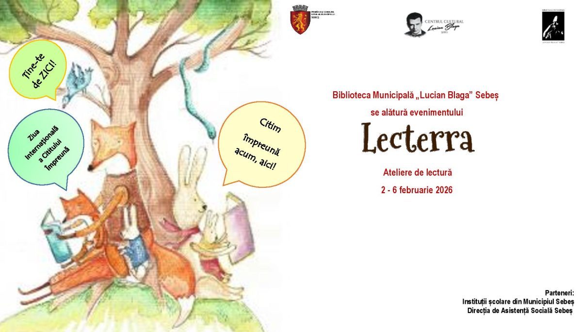 Sebeș sărbătorește lectura în stil mare Ziua Internațională a Cititului Împreună, cunoscută ca World Read Aloud Day, este celebrată în acest an în Sebeș printr-o serie de evenimente menite să pună în valoare importanța lecturii și alfabetizării