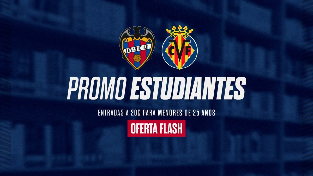 Levante UD lansează o promoție specială pentru tineri înainte de disputa cu Valencia Estadio Ciutat de València va găzdui miercuri, la ora 20:00, meciul crucial din cadrul etapei a 16-a, suspensat anterior din cauza unei înțelegeri meteorologice severe
