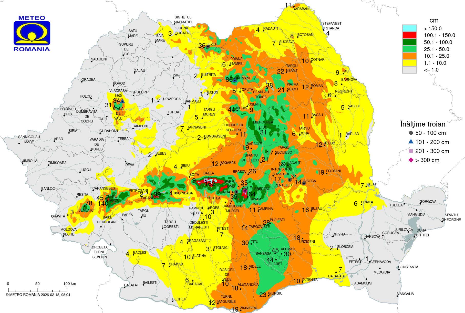 Ninsorile abundente acoperă mare parte din țară Ninsorile din noaptea de marți spre miercuri au lăsat în urmă un strat consistent de zăpadă care a afectat în special zonele din sud, centru și estul României, inclusiv Capitala