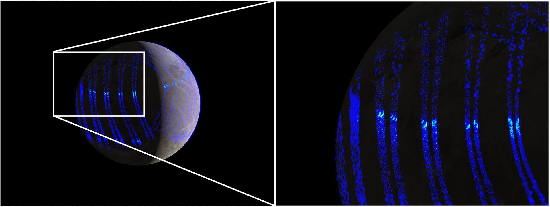 Aurora de pe Ganymede imită cea a Pământului, confirmă NASA
