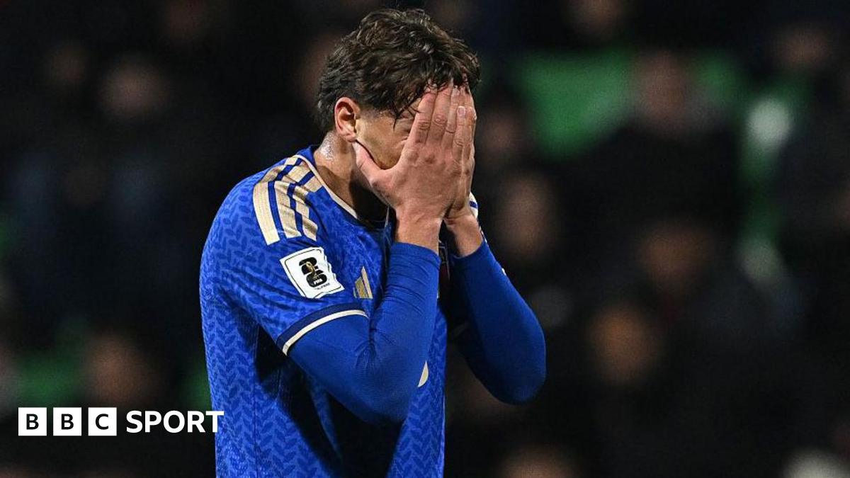 Pio Esposito of Italy disappointment