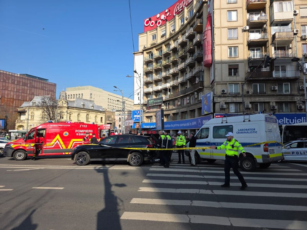 Accident la Piața Romană din București, 4 martie 2026