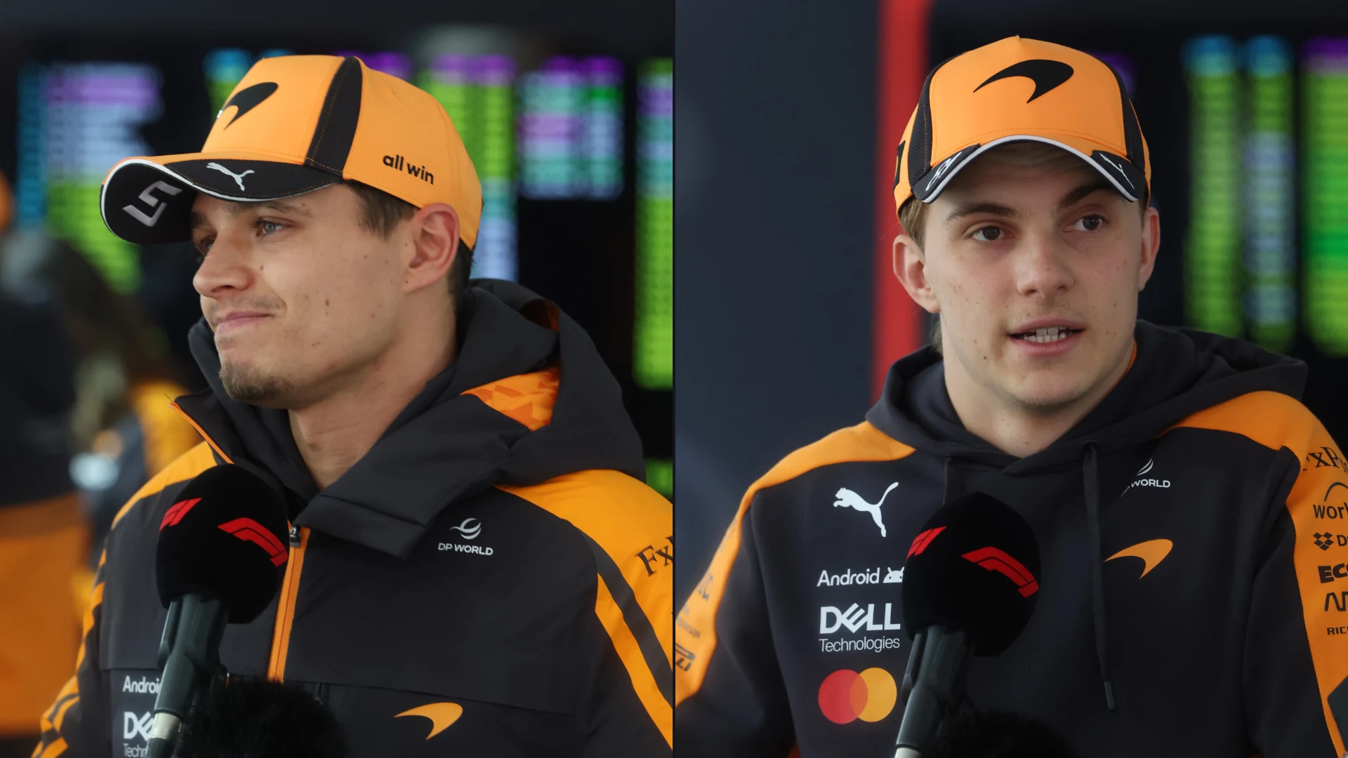 Lando Norris și Oscar Piastri, probleme înainte de start la China: neînțelegeri la McLaren