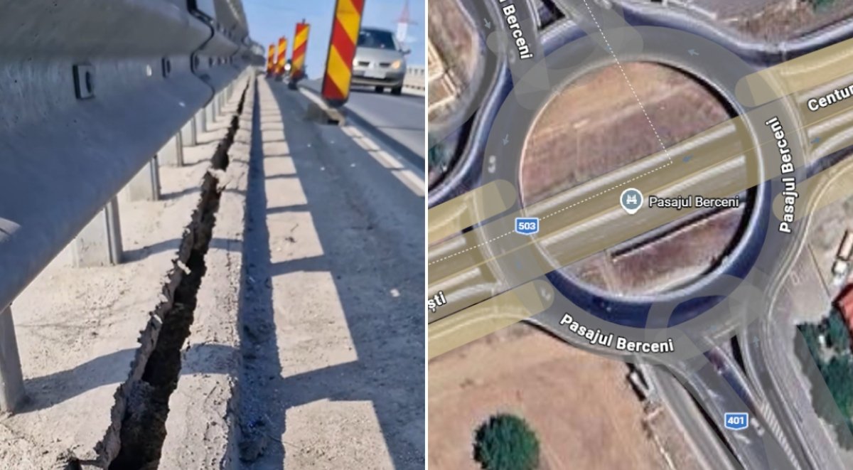 Podul peste A0 ce leagă comuna Berceni de Capitală, inaugurat recent, devine subiectul unui val de îngrijorare