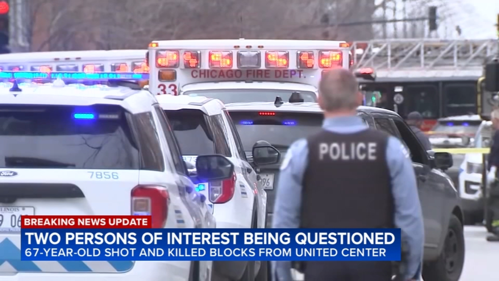 Near United Center, Chicago shooting today kills 67-year-old man by West Madison and South Leavitt streets; CPD questioning 2