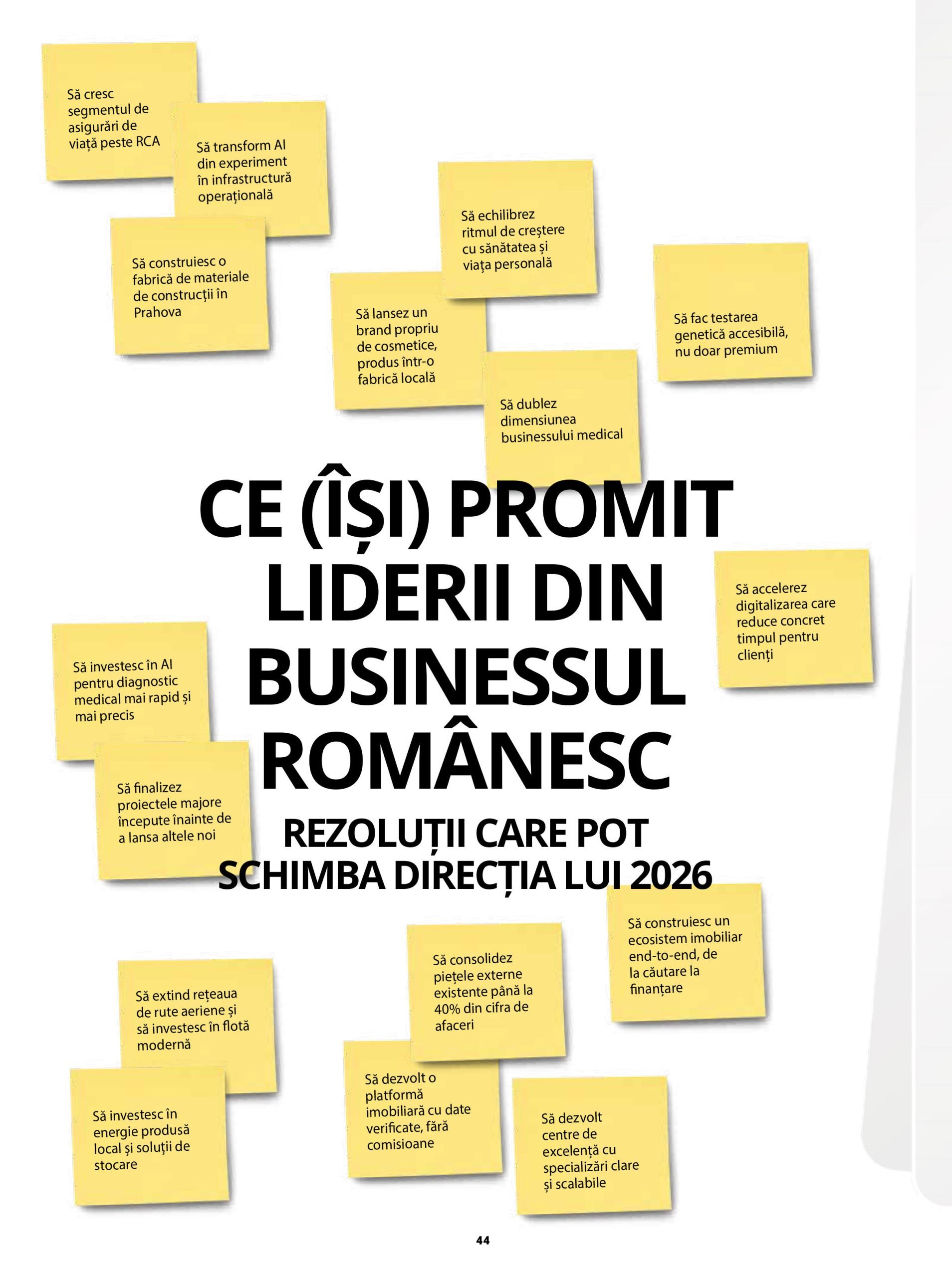 Liderii din mediul de afaceri din România și-au făcut publice angajamentele pentru 2026, într-un moment în care economia națională traversează schimbări majore și provocări globale