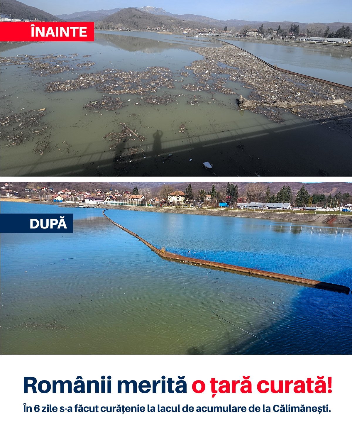 Lacul de acumulare de la Călimănești, unul dintre cele mai apreciate destinații turistice din zona Vâlcii, a fost salvat în doar șase zile de la sesizare, după ce deșeurile aruncate sporadic au ajuns să pună în pericol ecosistemul și peisajul natural