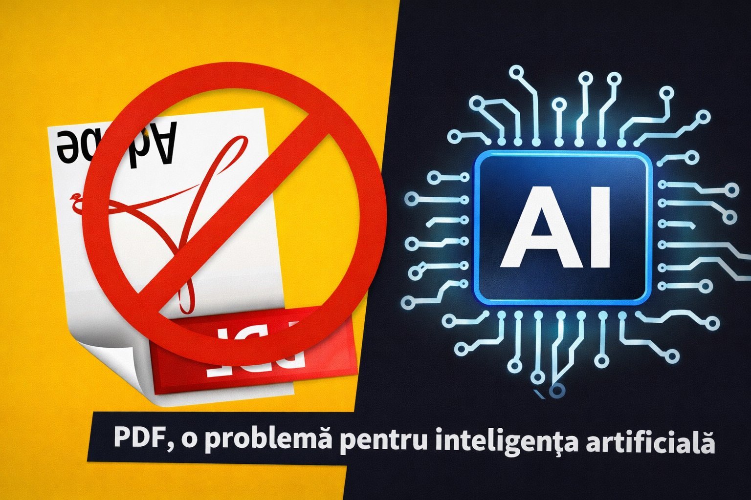 PDF-urile, obstacol major pentru inteligența artificială: de ce formatele folosite de decenii încetinesc progresul tehnologic Formatul PDF, lansat în 1993 de către Adobe, a devenit rapid standardul pentru documentele digitale, fiind preferat în mediile oficiale, academice și administrative