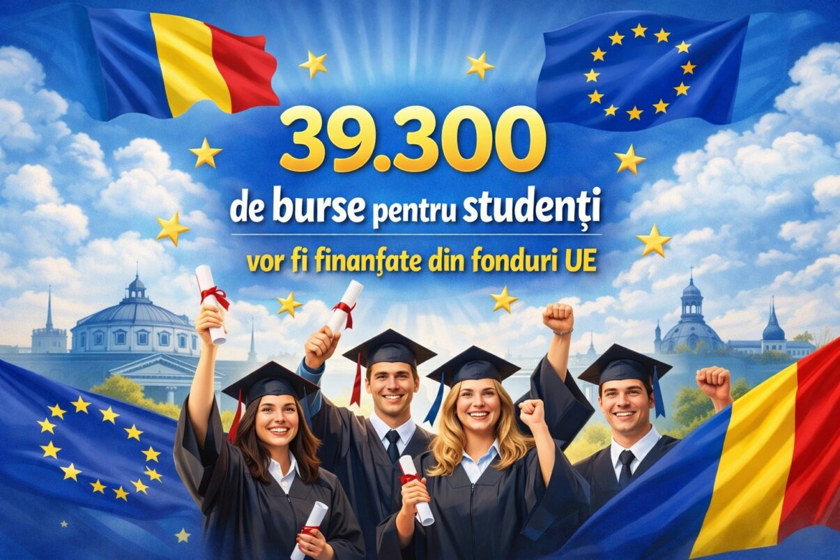 Aproximativ 39.300 de studenți din România vor beneficia în acest an universitar de burse sociale finanțate din fonduri europene, în valoare de 925 de lei pe lună