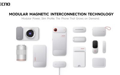 Tecno lansează telefon Android modular ultracompact cu accesorii magnetice