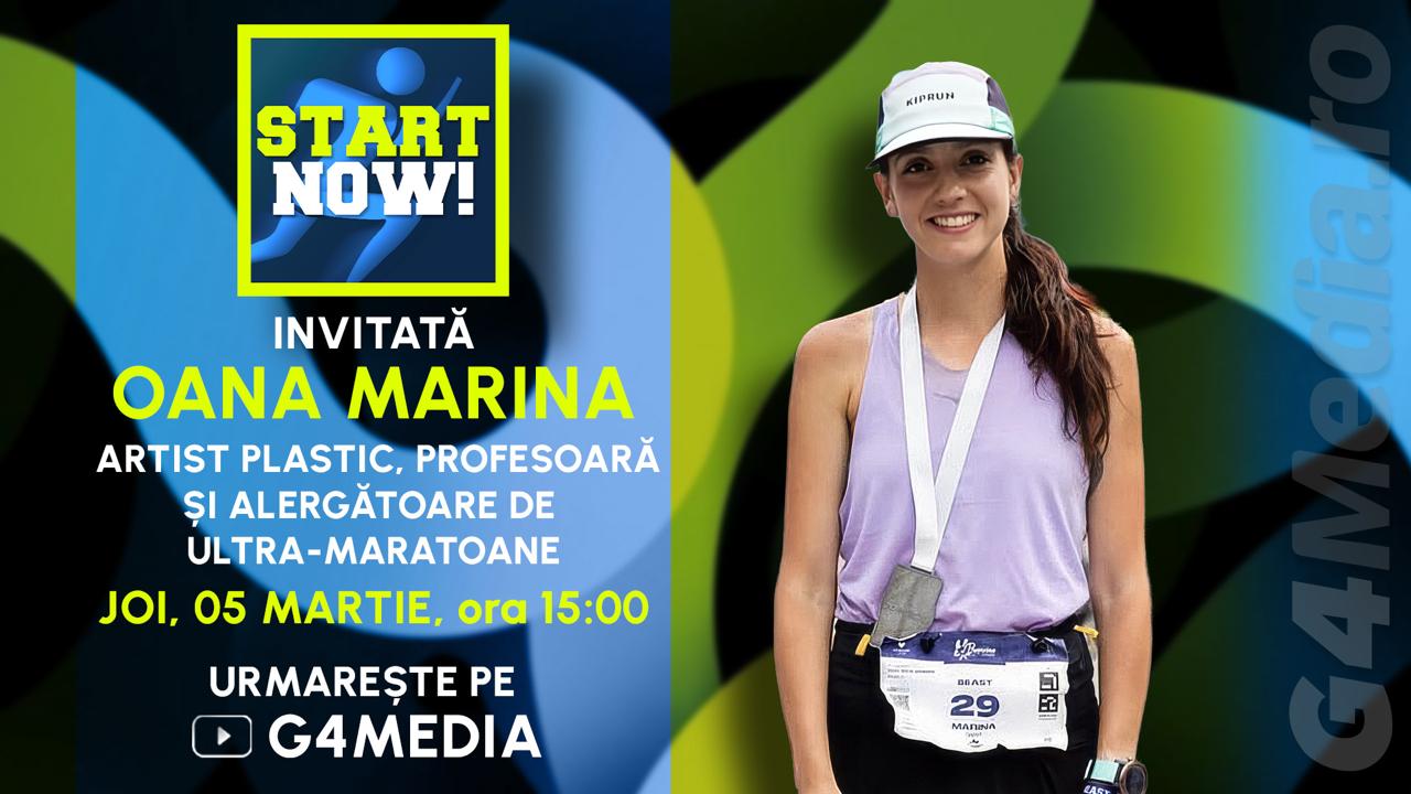 „Start now!” – povești de transformare și inspirare în studioul G4Media „Start now!” este titlul noului podcast lansat de G4Media, o inițiativă menită să aducă în prim-plan oameni obișnuiți, ale căror povești de perseverentă depășire a obstacolelor și pasiune pentru mișcare nu ajung întotdeauna în lumina reflectoarelor