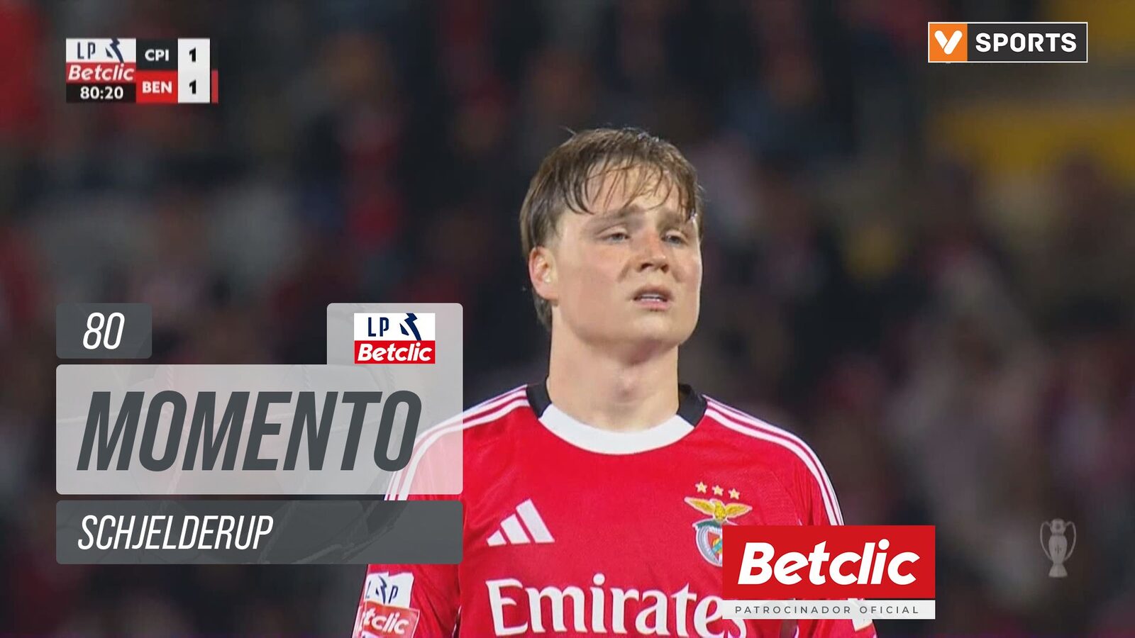 BENFICA, victorie cu emoții! SCHJELDERUP, gol la 80′, aduce punctele