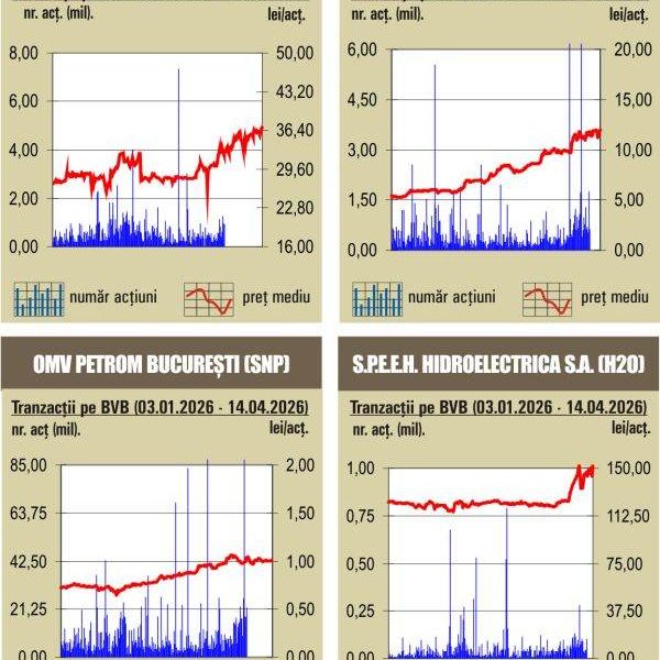BVB: Zi de creșteri pe toată linia. Ce indici au urcat spectaculos?