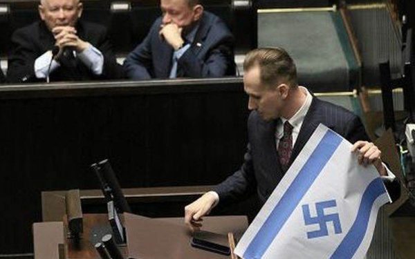 Israelul, șocat de simbol nazist pe steag la o reuniune: Reacția dură a MAE