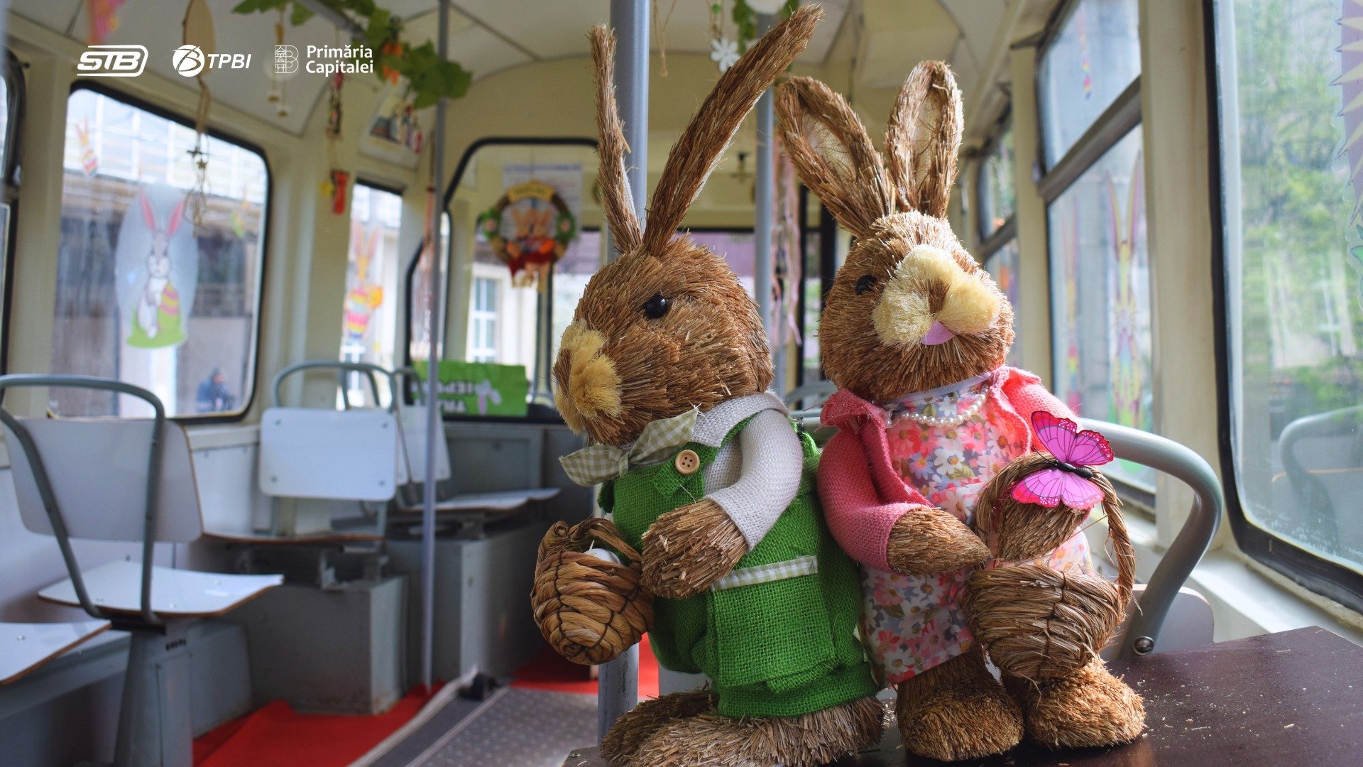 „Tramvaiul Iepurașului”, un proiect special dedicat sărbătorilor pascale, va circula pe străzile din Capitală joi, 9 aprilie