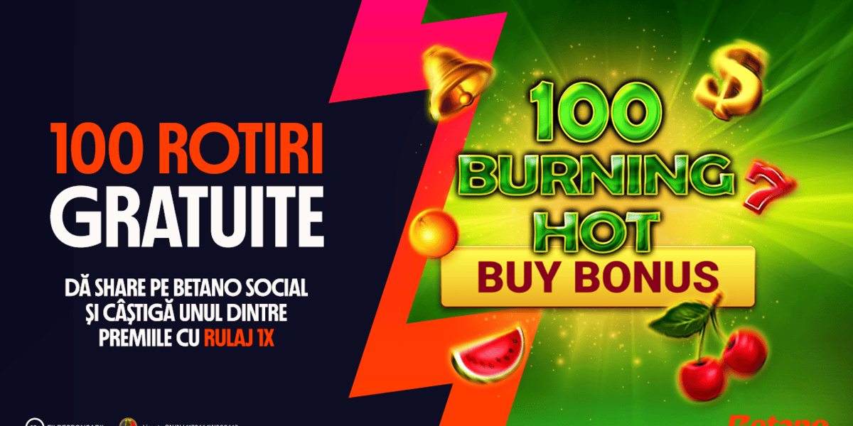 Betano Social împarte 100 de premii: 100 de Rotiri Gratuite pentru norocoși