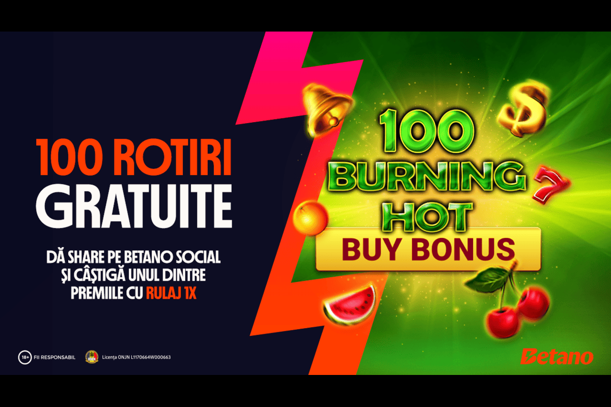Betano Social împarte 100 de premii: 100 de Rotiri Gratuite pentru norocoși