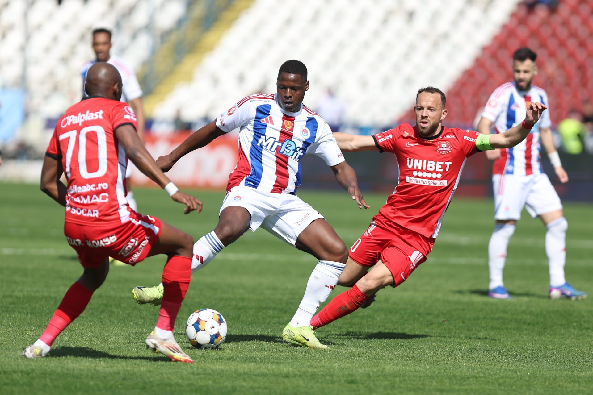 Oțelul Galați a produs surpriza etapei de pregătire play-out din Liga 2, reușind să se impună cu scorul de 2-0 în fața formației Hermannstadt