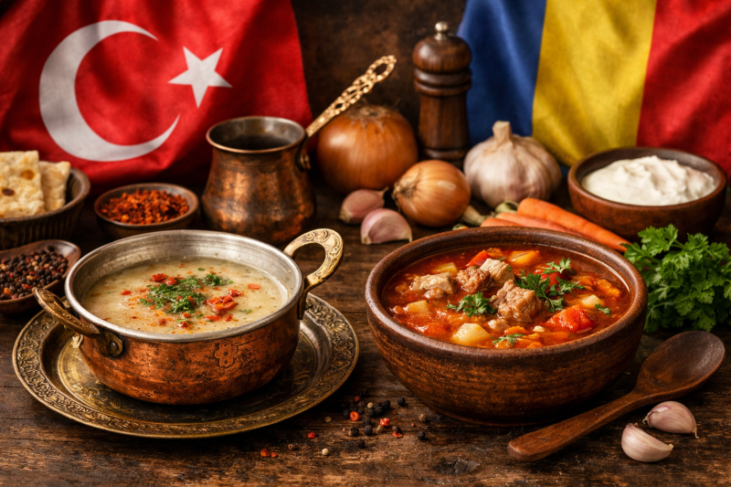 Noul sens al cuvântului „ciorbă” în limba română a fost influențat de termenul turcesc „çorba”, însă cu evoluții semnificative de-a lungul timpului