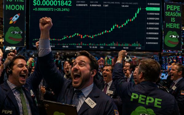 PEPE crește spectaculos, plus 4%, investitorii vizează noi recorduri