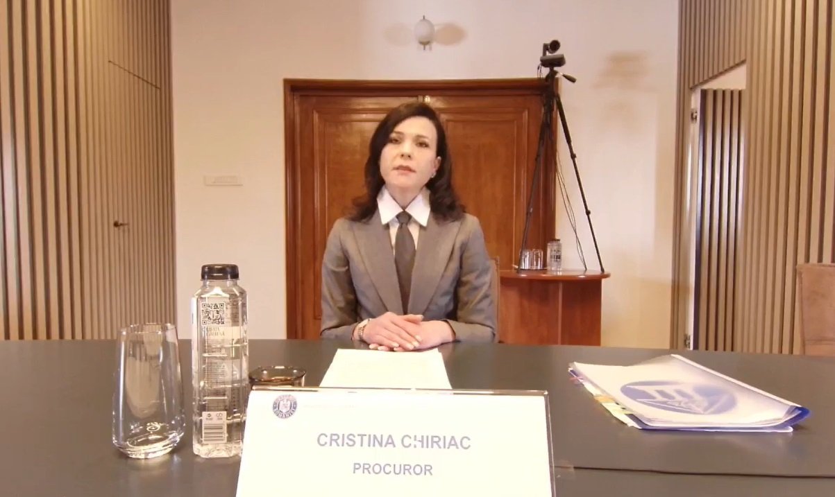Cristina Chiriac, declarat propusă pentru funcția de procuror general, răspunde criticilor la avizul negativ Cristina Chiriac, candidată pentru poziția de procuror general, a afirmat marți că observațiile critice formulate în cadrul avizului negativ emis de Secția pentru procurori a Consiliului Superior al Magistraturii nu reprezintă un dezavantaj, ci, dimpotrivă, un indicator al valorii și experienței sale în structurile Ministerului Public