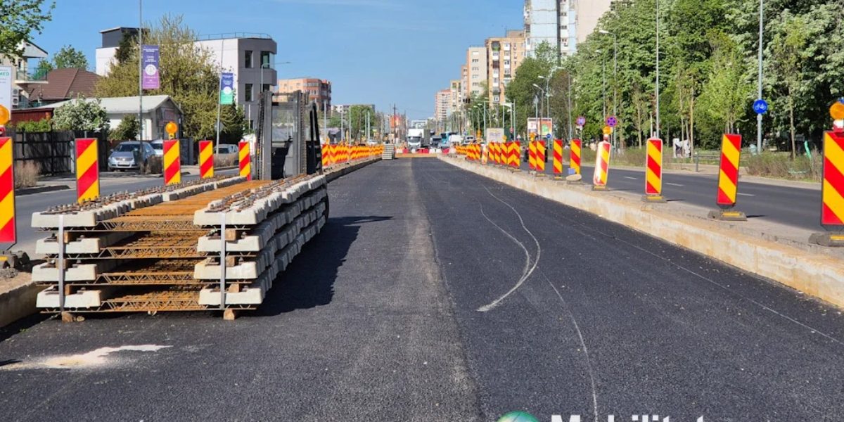 Lucrările la tramvaiul de pe Prelungirea Ghencea au început: Materiale în șantier