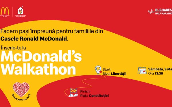McDonald’s: Cursă caritabilă de 1 km în București, la Bucharest Half Marathon
