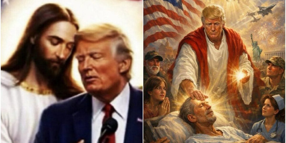 Donald Trump, imagine AI cu Hristos: scandal uriaș în SUA