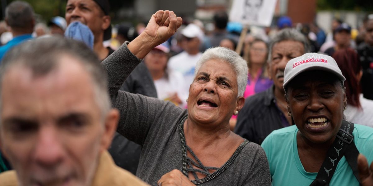 Protest în Venezuela: „Mulțumim, SUA, dar vrem mai mult”
