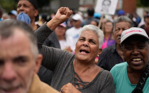 Protest în Venezuela: „Mulțumim, SUA, dar vrem mai mult”