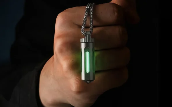 Breloc revoluționar: Luminează 25 de ani, fără baterii, prin magia titanului