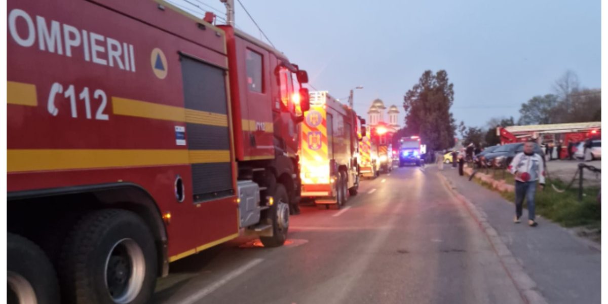 Bărbatul cu arsuri de la incendiul din Constanța a murit la spital