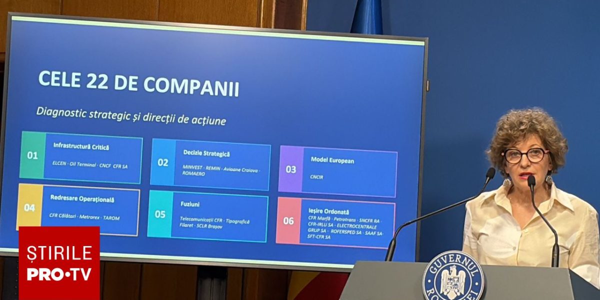 Oana Gheorghiu: 1.500 de companii de stat, „găuri negre” ce risipesc banii