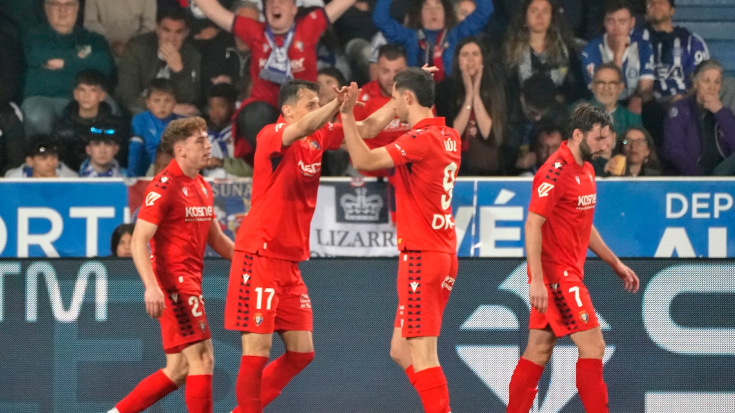 Aprobados y suspensos de Osasuna: se les escapan dos puntos