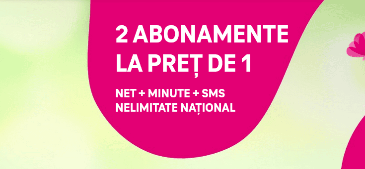 Telekom România, ultima ofertă: 2 abonamente nelimitate la preț de 1