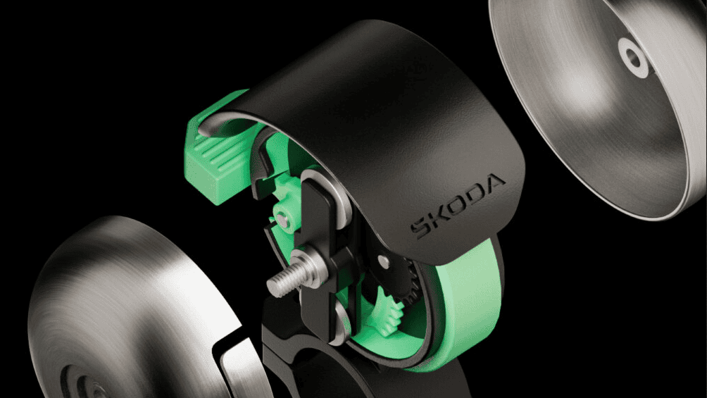 Șkoda inventează soneria-minune: Auzi biciclistul chiar și cu căștile pe urechi