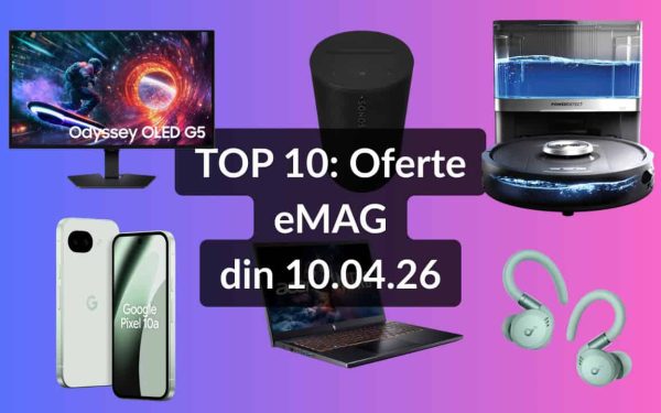 Top 10 eMAG: Căști Anker cu nota 4.80, cel mai bun Android și boxă Sonos